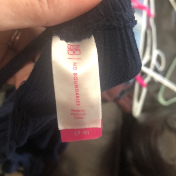 No Boundaries Size Medium 7-9 Navy Blue 100% Cotton - Picture 7 of 7
